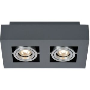Italux - Casemiro - Modern Surface Mounted Black Aluminum 2 Light , GU10 Italux - Casemiro - Modern Surface Mounted Black Aluminum 2 Light , GU10