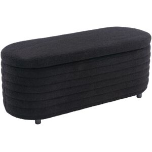 WAHSON OFFICE CHAIRS Storage Bench Upholstered in Faux Fur Modern Window Seat End of Bed Ottoman Bench for Bedroom Entryway, Black, Wahson WAHSON OFFICE CHAIRS Storage Bench Upholstered in Faux Fur Modern Window Seat End of Bed Ottoman Bench for Bedroom Entryway, Black, Wahson