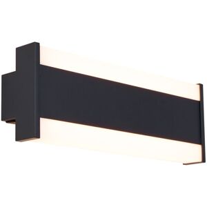 QAZQA Modern Wall Lamp Black 30cm incl. led cct IP54 - Vanya QAZQA Modern Wall Lamp Black 30cm incl. led cct IP54 - Vanya