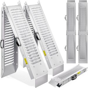 Monzana - 2x Foldable Steel Loading Ramps 400kg Capacity 171cm Non-Slip Van Ramps Monzana - 2x Foldable Steel Loading Ramps 400kg Capacity 171cm Non-Slip Van Ramps