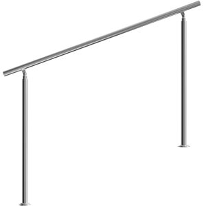 MONZANA® Stainless Steel Handrail Bannisters Indoor Or Outdoor Use Adjustable Angle Brushed Transitional Tubular Stair Railings Balustrade Balcony no MONZANA® Stainless Steel Handrail Bannisters Indoor Or Outdoor Use Adjustable Angle Brushed Transitional Tubular Stair Railings Balustrade Balcony no