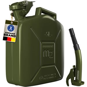 Deuba - monzana® 5 Litre Metal Fuel Canister With Spout 0.9mm Thick Steel Jerry Can Leak-Proof Safety Lock UN-Approved Transport Container Petrol Deuba - monzana® 5 Litre Metal Fuel Canister With Spout 0.9mm Thick Steel Jerry Can Leak-Proof Safety Lock UN-Approved Transport Container Petrol