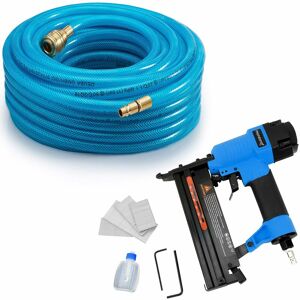 Pneumatic Hose Set Fabric Lining Tool Air Garage Workshop Home 20m Druckluftschlauch + Tacker (de) - Monzana Pneumatic Hose Set Fabric Lining Tool Air Garage Workshop Home 20m Druckluftschlauch + Tacker (de) - Monzana