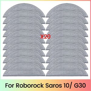 TLILY Mop Pads Replacement for Saros 10 / G30 Robot Vacuum 20PCS TLILY Mop Pads Replacement for Saros 10 / G30 Robot Vacuum 20PCS