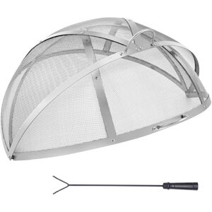 Mophorn Firepit Spark Screen Lid, 30" Diameter, Outdoor Firepit Ring Cover Round Accessories, Fire Pit Metal Cover, Easy-Opening Stainless Steel Fire Mophorn Firepit Spark Screen Lid, 30" Diameter, Outdoor Firepit Ring Cover Round Accessories, Fire Pit Metal Cover, Easy-Opening Stainless Steel Fire