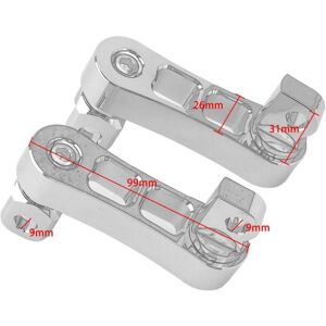 Tlily - Motorcycle Adjustable Passenger Footpegs Highway Pegs Male Mount Foot Peg Clamp Support Extensions Bracket for b Tlily - Motorcycle Adjustable Passenger Footpegs Highway Pegs Male Mount Foot Peg Clamp Support Extensions Bracket for b