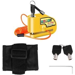 Tonchean - Motorcycle Bicycle Scooter Disc Brake Lock Waterproof Alarm with Reminder Cable Parts Tonchean - Motorcycle Bicycle Scooter Disc Brake Lock Waterproof Alarm with Reminder Cable Parts