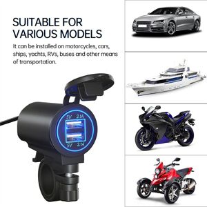TLILY Motorcycle Charger Dual 2.1A usb Charge Voltmeter Phone Charger Waterproof Fast Power Adapter Socket TLILY Motorcycle Charger Dual 2.1A usb Charge Voltmeter Phone Charger Waterproof Fast Power Adapter Socket