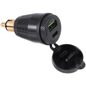 Tlily - Motorcycle din Plug Waterproof Charger to QC3.0 usb & Type c 30W Power Delivery Adapter Socket Tlily - Motorcycle din Plug Waterproof Charger to QC3.0 usb & Type c 30W Power Delivery Adapter Socket