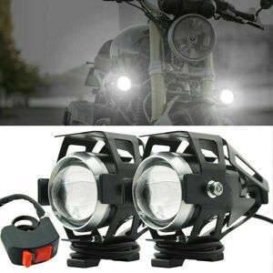 DEWDAT Motorcycle Headlight Additional Lights,125W 3000LM U5 Motorcycle Front Headlights Anti Fog Projector led Spot Motorbike Additional Headlights with DEWDAT Motorcycle Headlight Additional Lights,125W 3000LM U5 Motorcycle Front Headlights Anti Fog Projector led Spot Motorbike Additional Headlights with