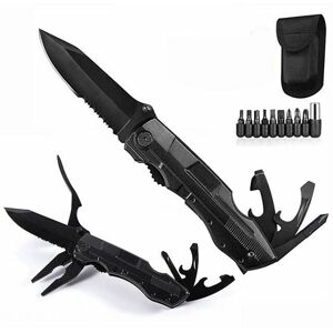 Soleil - Multi Purpose Knife Multi Tool Stainless Steel Plier Tools Outdoor Pocket Knife for Camping, Survival, Hiking Soleil - Multi Purpose Knife Multi Tool Stainless Steel Plier Tools Outdoor Pocket Knife for Camping, Survival, Hiking
