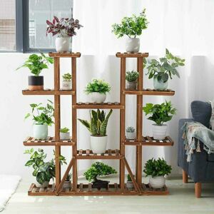 UNHO Multi Tier Wood Flower Rack Plant Stand Shelves Bonsai Display Book Ladder Shelf UNHO Multi Tier Wood Flower Rack Plant Stand Shelves Bonsai Display Book Ladder Shelf