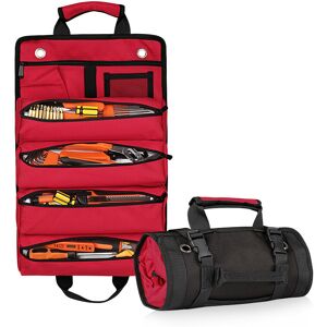 Gotrays - Multifunctional Large Capacity Tool Bag, Maintenance Tool Storage Bag, Hardware Kit,Red Gotrays - Multifunctional Large Capacity Tool Bag, Maintenance Tool Storage Bag, Hardware Kit,Red