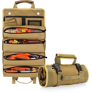 Gotrays - Multifunctional Large Capacity Tool Bag, Maintenance Tool Storage Bag, Hardware Kit, Khaki Gotrays - Multifunctional Large Capacity Tool Bag, Maintenance Tool Storage Bag, Hardware Kit, Khaki