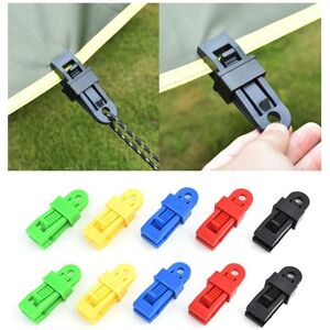 Aougo - Multifunctional Tent Clip Plastic Tent Clamps Tarp Clip for Outdoor Camping Activities and Hiking 12 Pieces (Multicolor) Aougo - Multifunctional Tent Clip Plastic Tent Clamps Tarp Clip for Outdoor Camping Activities and Hiking 12 Pieces (Multicolor)