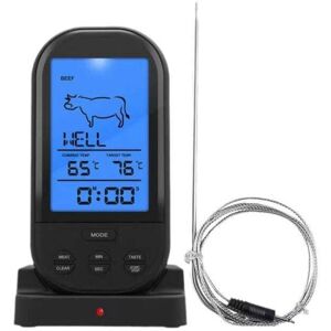 Ymyny - mumu Wireless Kitchen bbq Thermometer, Smart bbq Fork, Electronic Digital Display, bbq Thermometer, Water Thermometer (Black) Ymyny - mumu Wireless Kitchen bbq Thermometer, Smart bbq Fork, Electronic Digital Display, bbq Thermometer, Water Thermometer (Black)