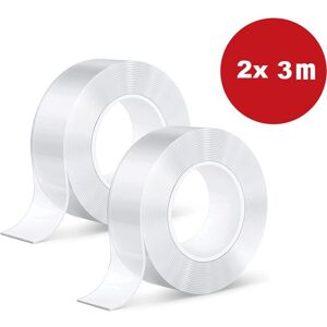 CYSLMUK Nano Tape Work 2 x 3 meters long 3 cm wide Extra strong double sided tape Waterproof Reusable CYSLMUK Nano Tape Work 2 x 3 meters long 3 cm wide Extra strong double sided tape Waterproof Reusable