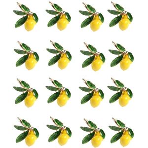 Tlily - Napkin Rings Set of 16, Gold Lemon Wedding Napkin Holders for Parties Family Gathering Table Decoration Tlily - Napkin Rings Set of 16, Gold Lemon Wedding Napkin Holders for Parties Family Gathering Table Decoration