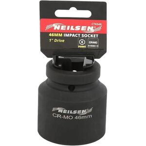 Neilsen 1" Drive Standard Shallow Square Metric Single Impact Socket 46mm Neilsen 1" Drive Standard Shallow Square Metric Single Impact Socket 46mm