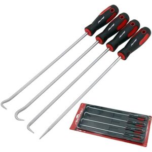 Neilsen 4pc Extra Long Hook And Pick Set Probe O Ring Seal Remover Tool Set Neilsen 4pc Extra Long Hook And Pick Set Probe O Ring Seal Remover Tool Set