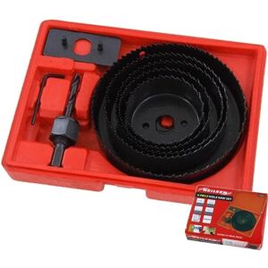 Neilsen 8pc Hole Saw Cutter Wood Plastic Holesaw Set 64mm - 127mm Neilsen 8pc Hole Saw Cutter Wood Plastic Holesaw Set 64mm - 127mm