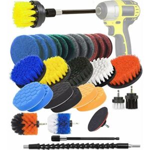 TRIMEC Nettoyage Drill Brosse 31 Piece Drill Brosse Fixation Scrub éponge Et Tampons avec Extend Longue Fixation Puissance Scrubber Brosse De Nettoyage TRIMEC Nettoyage Drill Brosse 31 Piece Drill Brosse Fixation Scrub éponge Et Tampons avec Extend Longue Fixation Puissance Scrubber Brosse De Nettoyage