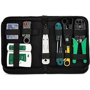 TINOR Network Repair Tool Kit Crimping Tool Cable Tester Connectors Crimper Tool Suitable for diy Computer for RJ45 RJ11 Cat5e Cat 6 Cable Tester TINOR Network Repair Tool Kit Crimping Tool Cable Tester Connectors Crimper Tool Suitable for diy Computer for RJ45 RJ11 Cat5e Cat 6 Cable Tester