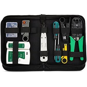 MEMKEY Network Repair Tool Kit Crimping Tool Cable Tester Connector Crimping Tool Suitable for diy Computer for RJ45 RJ11 Cat5e Cat 6 Cable Tester MEMKEY Network Repair Tool Kit Crimping Tool Cable Tester Connector Crimping Tool Suitable for diy Computer for RJ45 RJ11 Cat5e Cat 6 Cable Tester