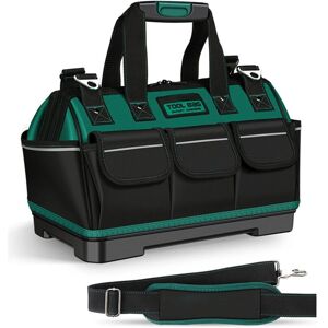 Tonchean - New Electrician Tool Bag with Reflective Strip Wear-resistant Oxford Cloth Waterproof Storage Handbag Multi-pockets Maintenance Tool Tonchean - New Electrician Tool Bag with Reflective Strip Wear-resistant Oxford Cloth Waterproof Storage Handbag Multi-pockets Maintenance Tool