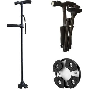 Serbia - Noir - 1 pièce canne pliante, canne pliante led, canne de marche, poignée ergonomique en gel, facile à plier - Conçu pour les hommes, les Serbia - Noir - 1 pièce canne pliante, canne pliante led, canne de marche, poignée ergonomique en gel, facile à plier - Conçu pour les hommes, les