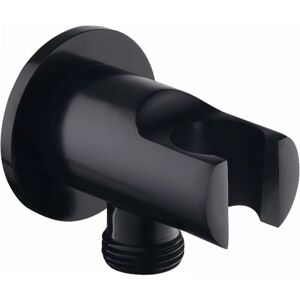 Serbia - noir)Support de douchette à main, coude de raccordement mural avec support de douche, support rond pour pommeau de douche, coude de douche Serbia - noir)Support de douchette à main, coude de raccordement mural avec support de douche, support rond pour pommeau de douche, coude de douche