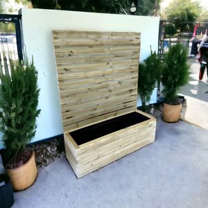 Norfolk Planter and Trellis (Pack of 4) - Wood - L210 x W40 x H180 cm Norfolk Planter and Trellis (Pack of 4) - Wood - L210 x W40 x H180 cm