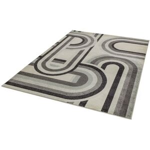 Lord Of Rugs - Nova Retro NV29 Rug Vintage Modern for Living Room Bedroom Dining Room Geometric Stripes Pattern Grey Rug in Small 80x150 cm (2'6'x5') Lord Of Rugs - Nova Retro NV29 Rug Vintage Modern for Living Room Bedroom Dining Room Geometric Stripes Pattern Grey Rug in Small 80x150 cm (2'6'x5')