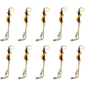 TLILY NR-81533B K Type Sensor Right Angle Surface Temperature Probe High Temperature Thermocouple -50 to 500℃ X10 I330358 TLILY NR-81533B K Type Sensor Right Angle Surface Temperature Probe High Temperature Thermocouple -50 to 500℃ X10 I330358