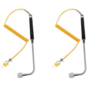 TLILY NR-81533B K Type Sensor Right Angle Surface Temperature Probe High Temperature Thermocouple -50 to 500℃ X2 I330358 TLILY NR-81533B K Type Sensor Right Angle Surface Temperature Probe High Temperature Thermocouple -50 to 500℃ X2 I330358