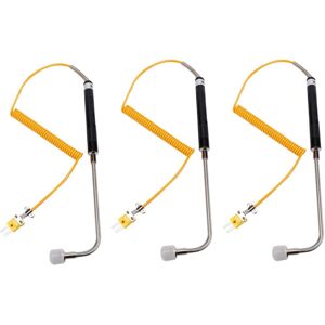 TLILY NR-81533B K Type Sensor Right Angle Surface Temperature Probe High Temperature Thermocouple -50 to 500℃ X3 I330358 TLILY NR-81533B K Type Sensor Right Angle Surface Temperature Probe High Temperature Thermocouple -50 to 500℃ X3 I330358