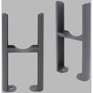 NRG - Floor Mounting Radiator Leg Kit for Traditional 3 Bar Radiator Anthracite NRG - Floor Mounting Radiator Leg Kit for Traditional 3 Bar Radiator Anthracite