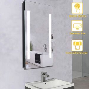 NRG - Illuminated led Bathroom Mirrors with Switch Button Demister Pad + Cool Horizontal & Vertical 500x700mm NRG - Illuminated led Bathroom Mirrors with Switch Button Demister Pad + Cool Horizontal & Vertical 500x700mm