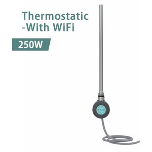 NRG - Smart WiFi Thermostatic Electric Heating Element for Heated Towel Rail Radiator 250W Anthracite NRG - Smart WiFi Thermostatic Electric Heating Element for Heated Towel Rail Radiator 250W Anthracite