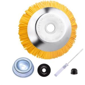 WOIYIC Nylon Weed Brush - Universal Round Brush for Brushcutter - Durable Garden Tools - 200mm x 25.4mm WOIYIC Nylon Weed Brush - Universal Round Brush for Brushcutter - Durable Garden Tools - 200mm x 25.4mm