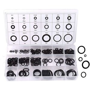 IKODM O-Ring Kit, 225 Pcs Anti Vibration Rubber Washer 18 Sizes O-Ring Assortment Kit Seal Ring Set, O-Ring Washer Assortment Kit Seal Kit (Black) IKODM O-Ring Kit, 225 Pcs Anti Vibration Rubber Washer 18 Sizes O-Ring Assortment Kit Seal Ring Set, O-Ring Washer Assortment Kit Seal Kit (Black)