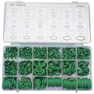 AOUGO O-Rings Kit 530 Sizes O-Ring Sealing Rubber Seals Assortment, Hydraulic Air Conditioning Sealing Rings for Car Household Appliances, Bearing, Pump AOUGO O-Rings Kit 530 Sizes O-Ring Sealing Rubber Seals Assortment, Hydraulic Air Conditioning Sealing Rings for Car Household Appliances, Bearing, Pump