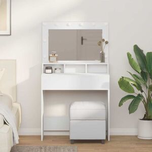 Dressing Table White 79 x 41 x 135 cm Engineered wood Vidaxl Dressing Table White 79 x 41 x 135 cm Engineered wood Vidaxl