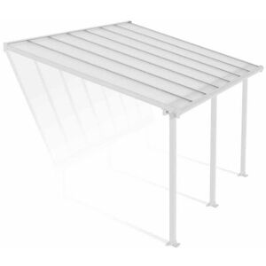 Palram - Patio Cover Olympia 3 x 4.25 Clear - Polycarbonate - L425 x W300 x H305 cm - White Palram - Patio Cover Olympia 3 x 4.25 Clear - Polycarbonate - L425 x W300 x H305 cm - White