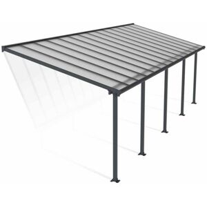 Palram - Patio Cover Olympia 3 x 8.51 Clear - Polycarbonate - L860 x W300 x H305 cm - Grey Palram - Patio Cover Olympia 3 x 8.51 Clear - Polycarbonate - L860 x W300 x H305 cm - Grey