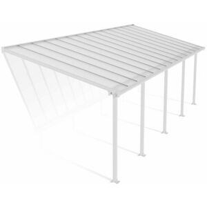 Palram - Patio Cover Olympia 3 x 8.51 Clear - Polycarbonate - L860 x W300 x H305 cm - White Palram - Patio Cover Olympia 3 x 8.51 Clear - Polycarbonate - L860 x W300 x H305 cm - White