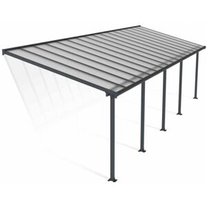 Palram - Patio Cover Olympia 3 x 9.71 Clear - Polycarbonate - L980 x W300 x H305 cm - Grey Palram - Patio Cover Olympia 3 x 9.71 Clear - Polycarbonate - L980 x W300 x H305 cm - Grey