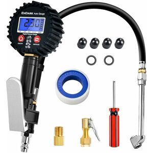 Gotrays - One-Piece Tire Inflator - Digital Tire Pressure Gauge - Tire Pressure Tester & Air Compressor Accessories - Auto Inflator Gun - Motorcycle Gotrays - One-Piece Tire Inflator - Digital Tire Pressure Gauge - Tire Pressure Tester & Air Compressor Accessories - Auto Inflator Gun - Motorcycle