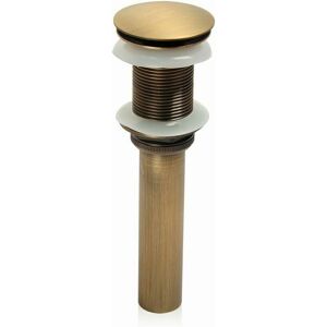 One-slot Basin Sink Faucet Push Pop-Up Click Clack Maker Stopper Stopper Without Overflow Made (Antique Brass) One-slot Basin Sink Faucet Push Pop-Up Click Clack Maker Stopper Stopper Without Overflow Made (Antique Brass)