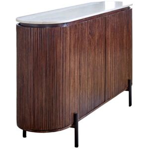 Opal Sideboard with Marble Top & Metal Legs - L40 x W160 x H90 cm Opal Sideboard with Marble Top & Metal Legs - L40 x W160 x H90 cm